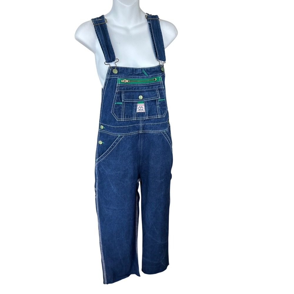 Liberty Overalls Blue Denim Bib Overalls Painter Workwear Size Medium Vintage - Picture 3 of 16
